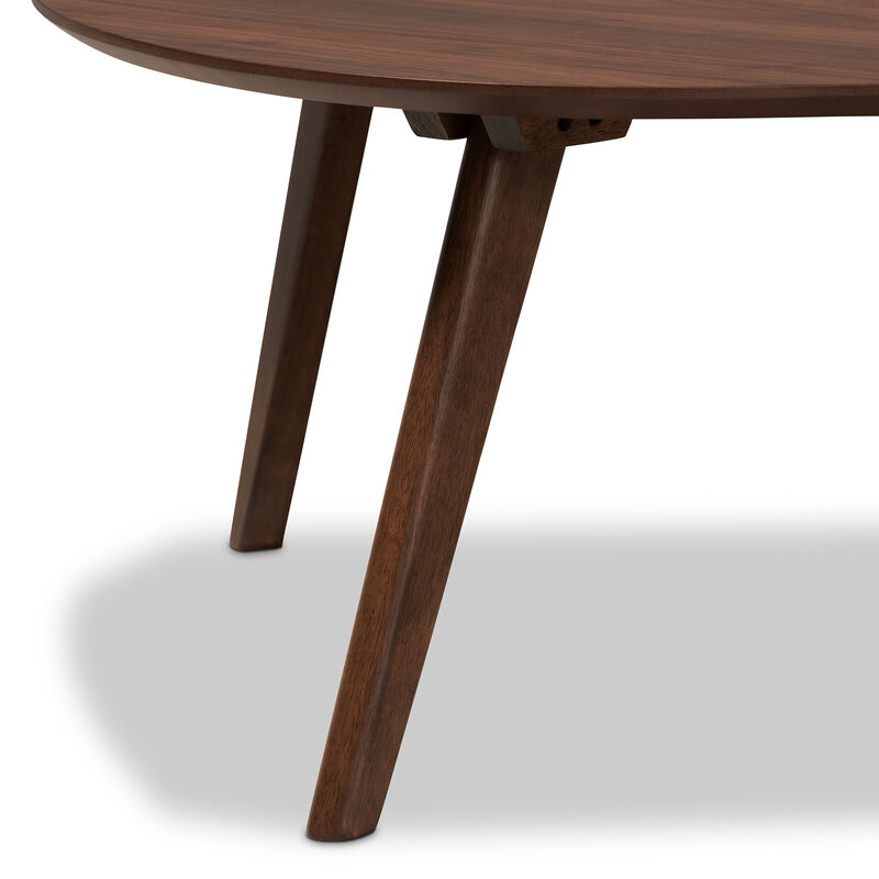 Baxton Studio Scarlette Mid Century Modern Walnut Finished Coffee Table