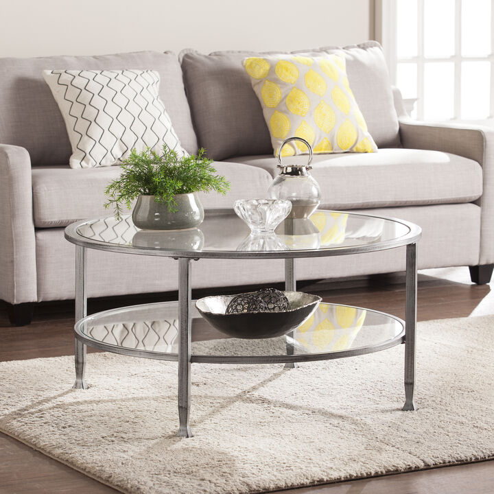 Bexley Metal/Glass Cocktail Table
