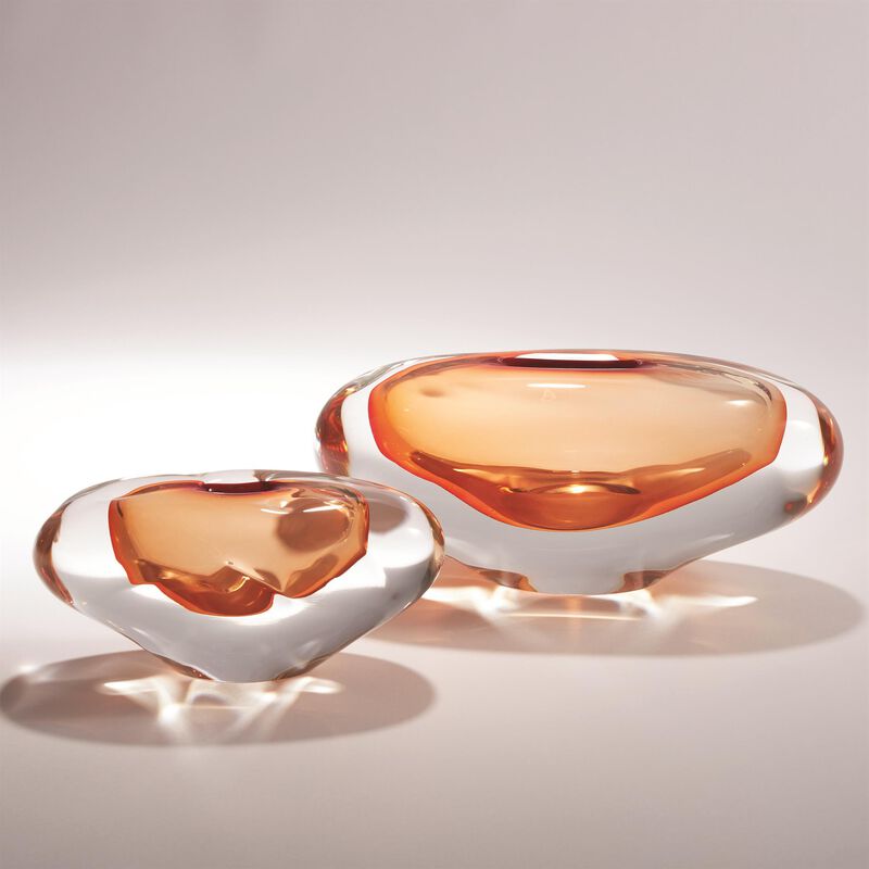 Abstract Persimmon Bean Vase