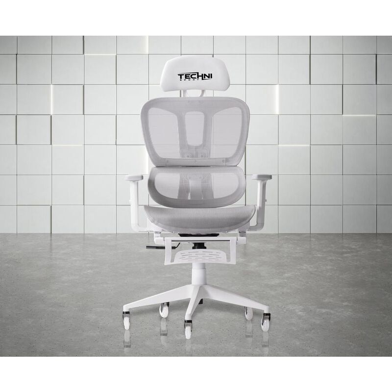 Techni Sport AIRFLEX2.0 White Mesh Gaming Chair
