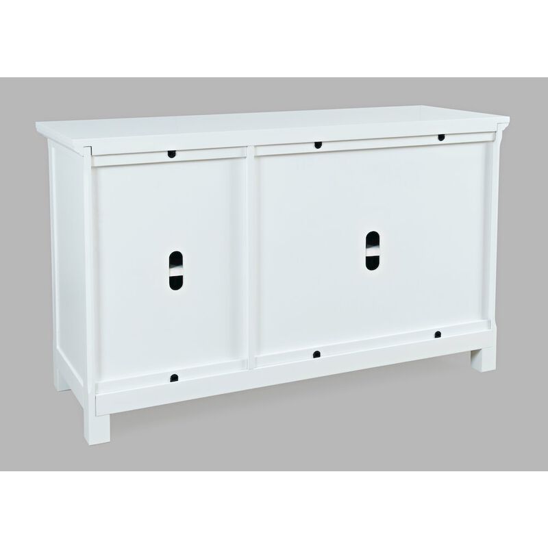 Jofran Isabella 54 Luxury Mirrored Accent Storage Cabinet