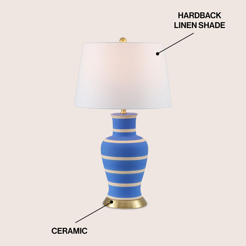 Julian Traditional Classic Ceramic Urn LED Table Lamp