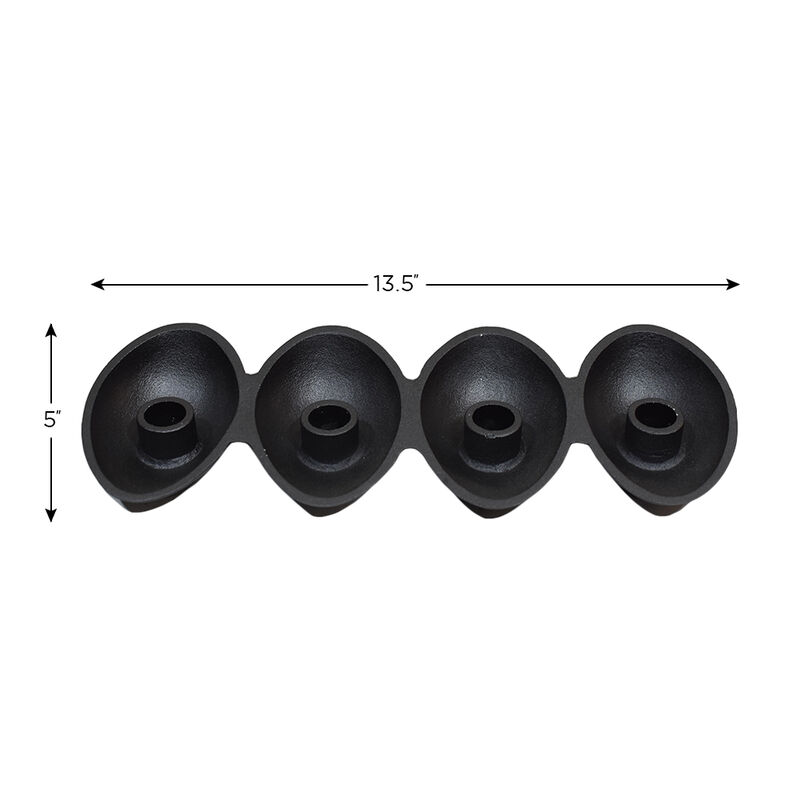 Modern Handmade Aluminum Eco-friendly Geometric Black Set Of One Tea Light Candle Holder BBH Homes