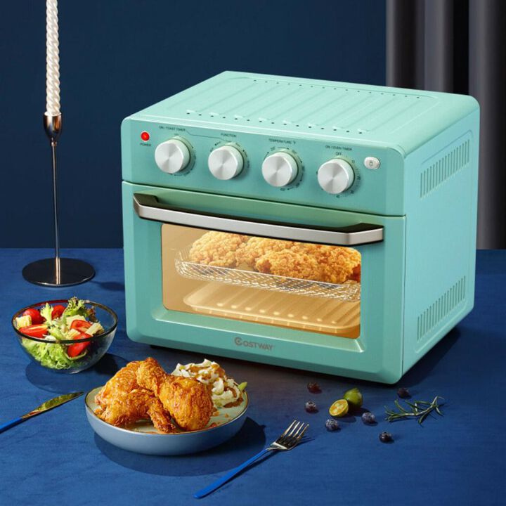 Costway 19 Qt Dehydrate Convection Air Fryer Toaster Oven with 5 Accessories