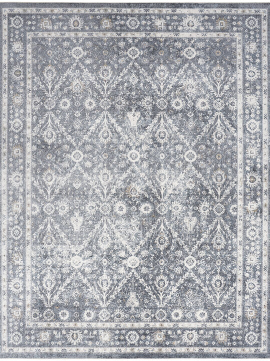 Astra Machine Washable ASW16 Dark Blue 7'10" x 10' Rug
