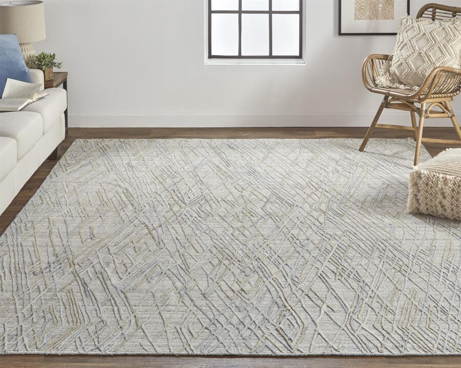 Elias 6589F Gray/Blue 9' x 12' Rug