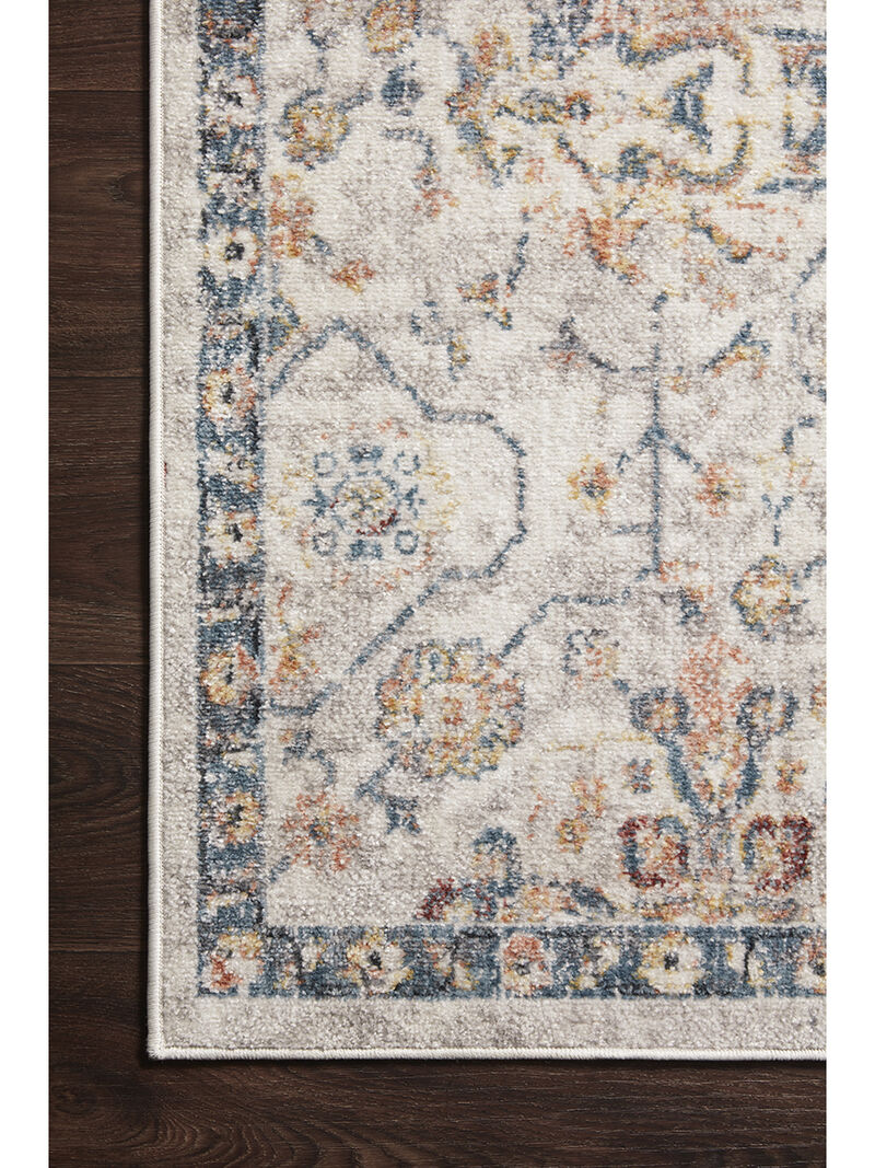 Cassandra CSN03 Dove/Navy 3'9" x 5'9" Rug