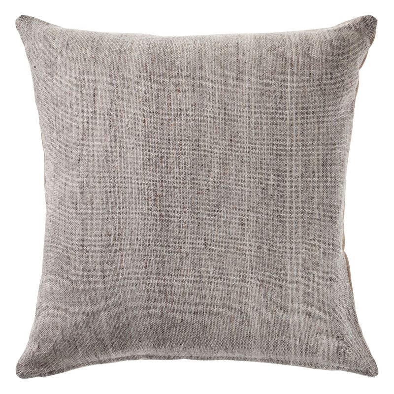 20" Gray Distressed Square Throw Pillow