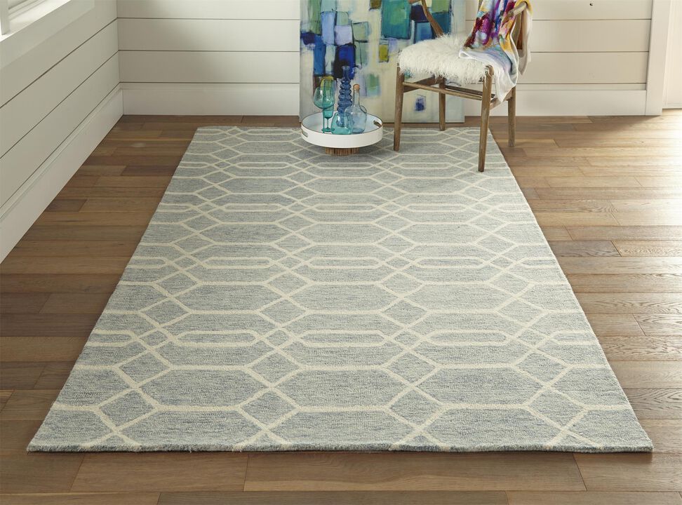 Belfort 8777F Blue/Ivory 5' x 8' Rug