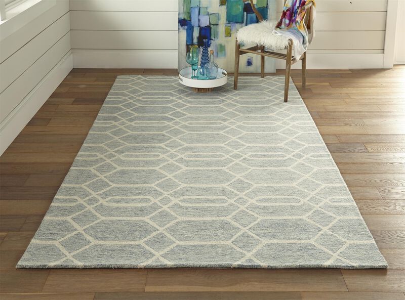 Belfort 8777F Blue/Ivory 5' x 8' Rug
