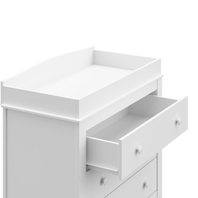 Graco Noah 3 Drawer Chest with Changing Topper (White)