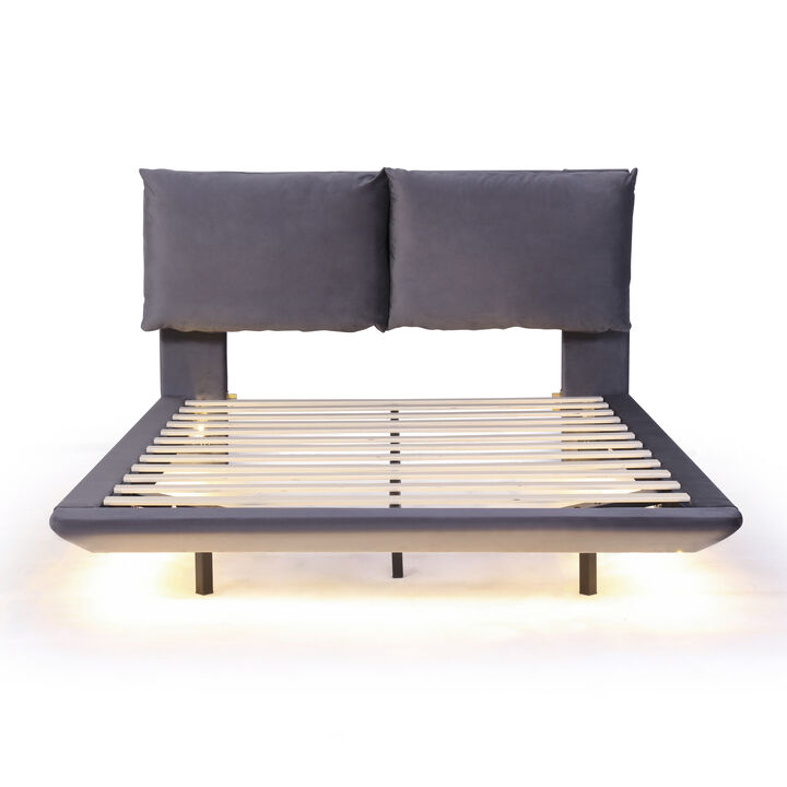Merax Platform Bed with Sensor Light