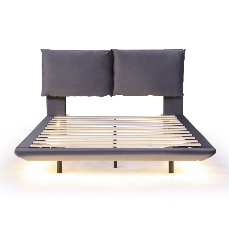 Merax Platform Bed with Sensor Light