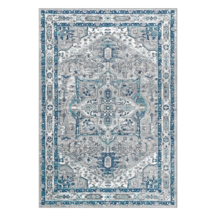 Modern Persian Vintage Medallion Area Rug