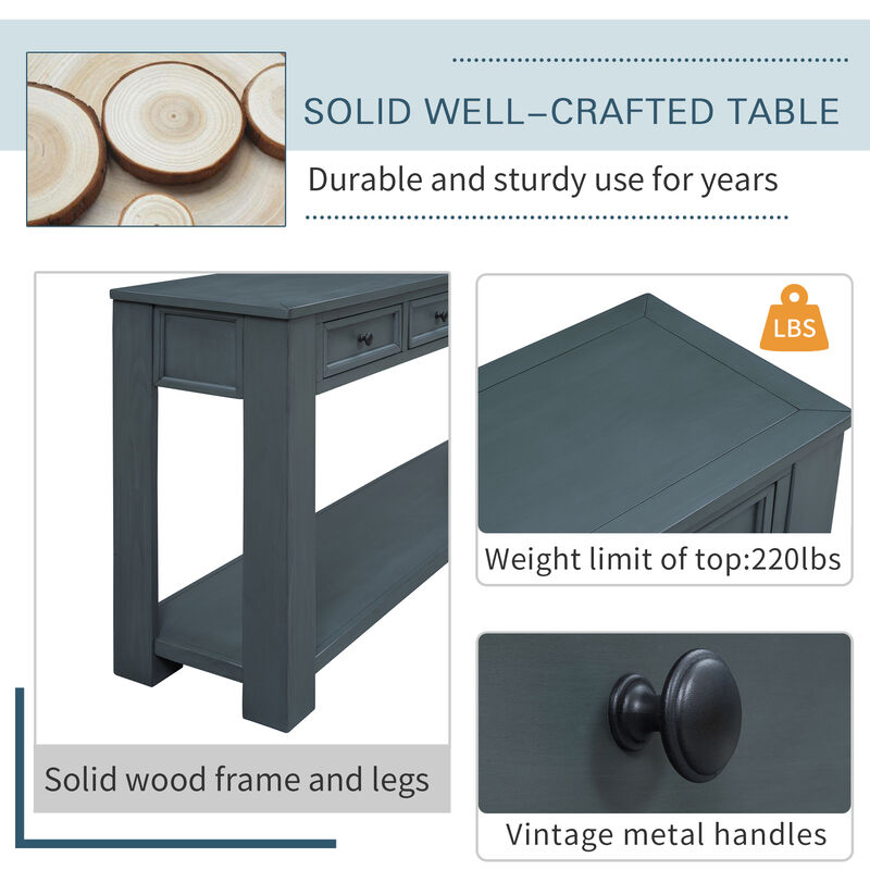 Merax Console Table with Storage Drawers
