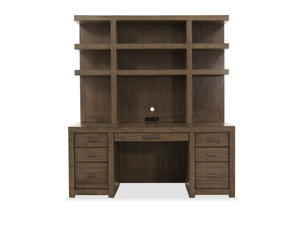 Modern Loft Credenza and Hutch