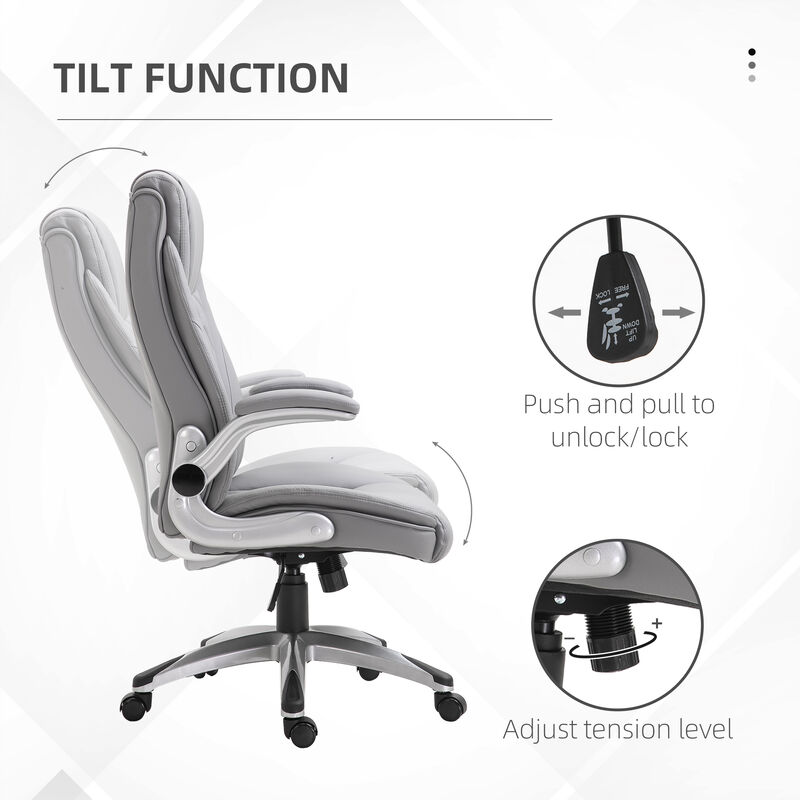 Comfortable Home Office Desk Chair with Adjustable Height and Rocking Function