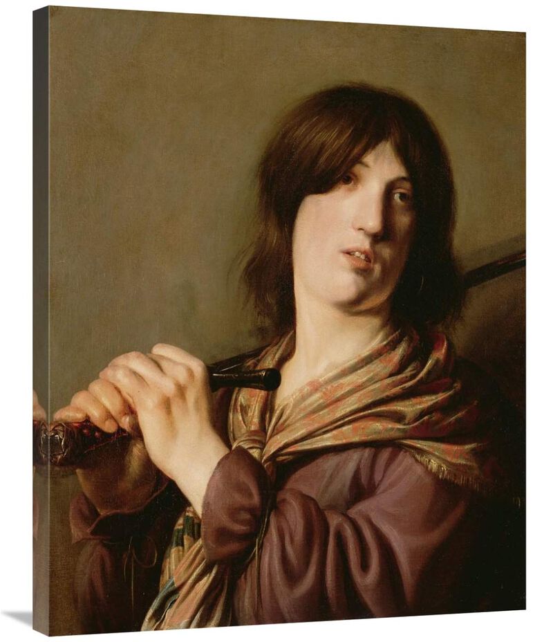 David with His Sword-Canvas Art-28x35
