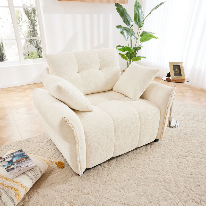 Merax Chenille Ergonomic  1- Seat Single Sofa for Living Room