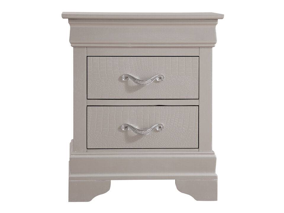 Lorana 2-Drawer Nightstand (24 in. H x 16 in. W x 21 in. D)