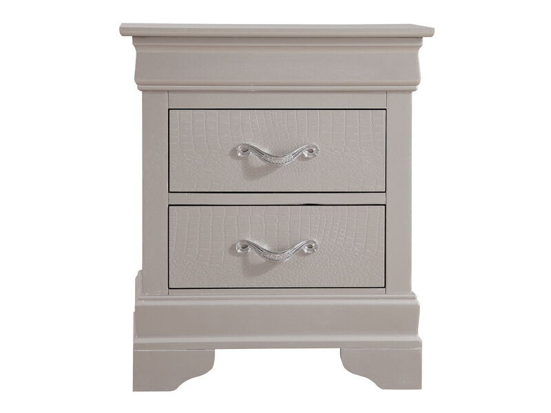 Lorana 2-Drawer Nightstand (24 in. H x 16 in. W x 21 in. D)