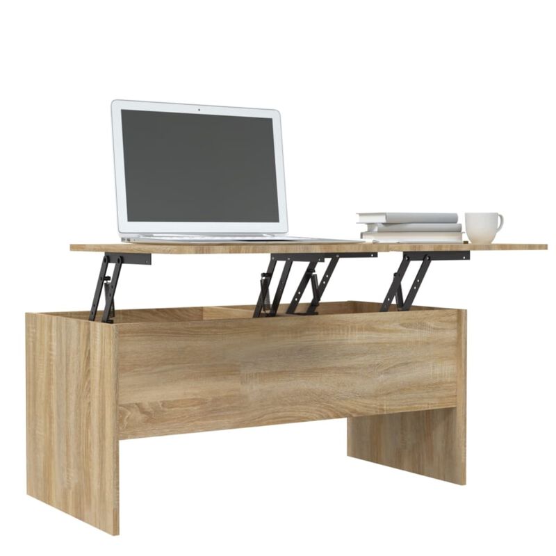 vidaXL Coffee Table Sonoma Oak 40.2"x19.9"x18.3" Engineered Wood