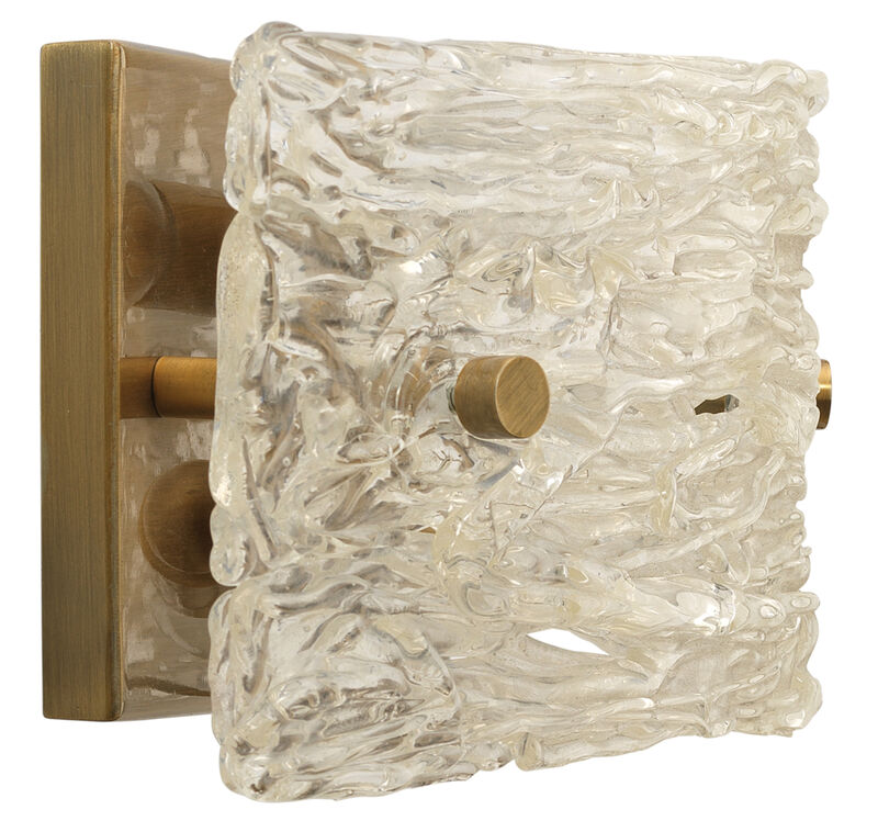 Small Swan Curved Glass Sconce
