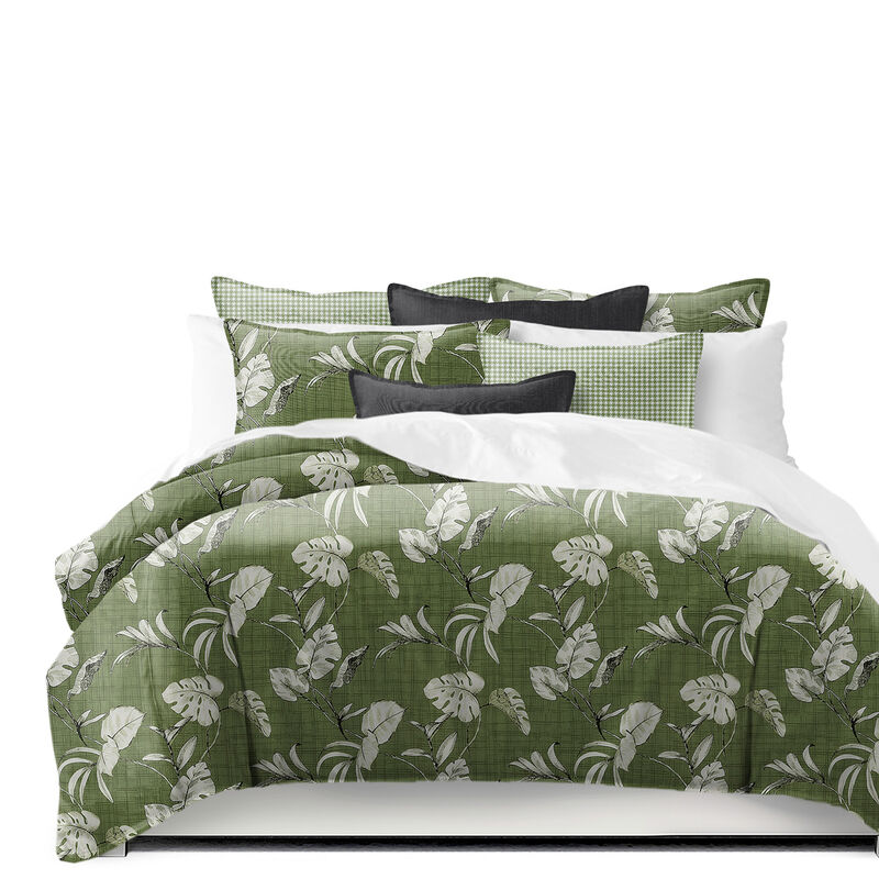6ix Tailors Fine Linens Tropez Green Duvet Cover Set