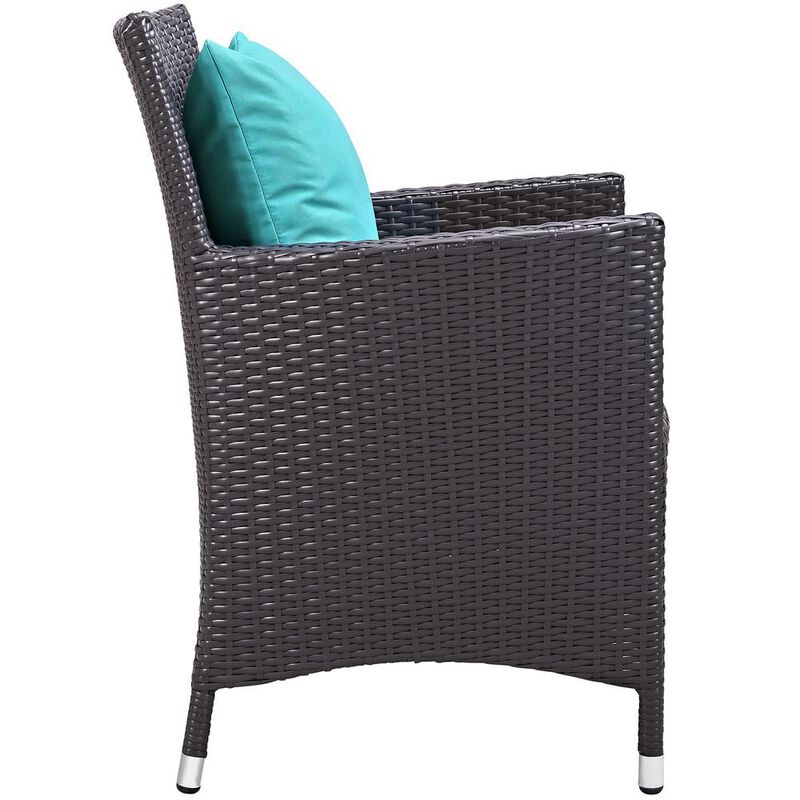 Convene Dining Outdoor Patio Armchair - Espresso Mocha