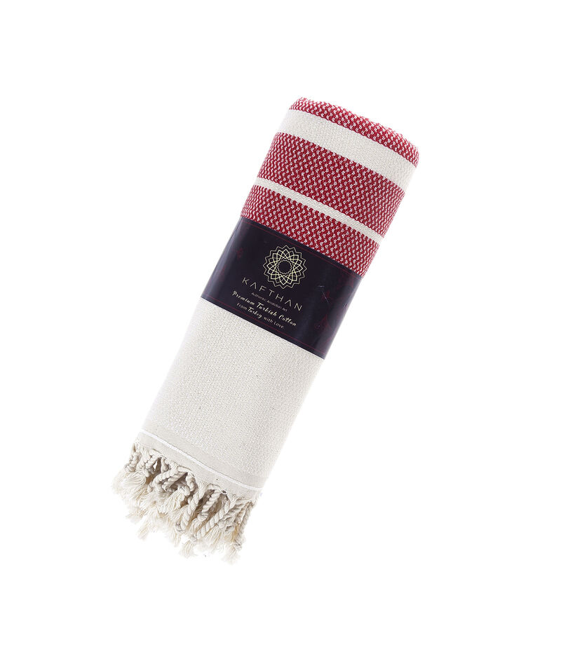 KAFTHAN Textile Bianca?Turkish Cotton Single Bath and Beach Towel