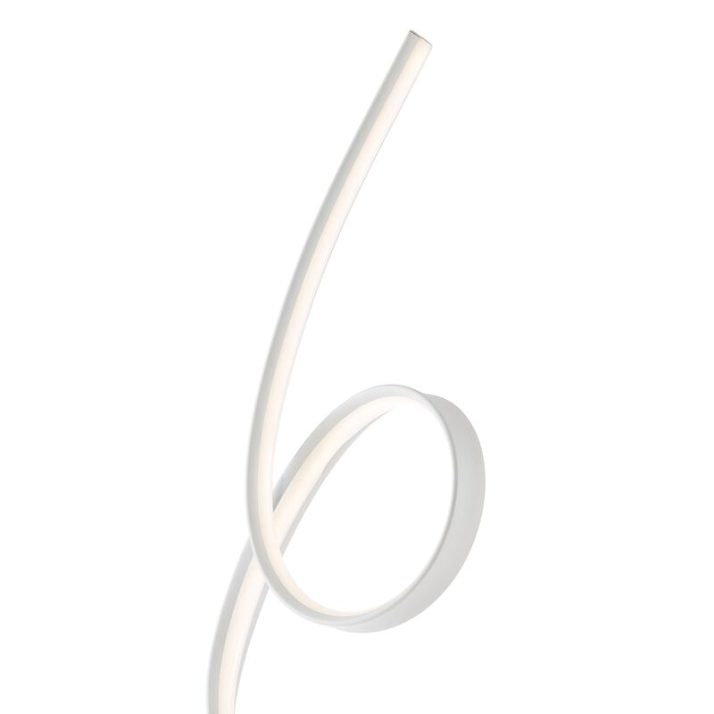 Amsterdam Floor Lamp White Metal Dimmable Integrated LED