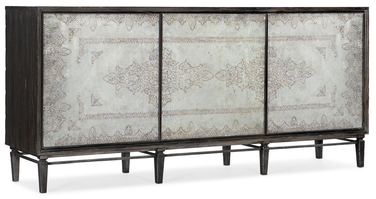 Melange Rosella Console in Dark Wood