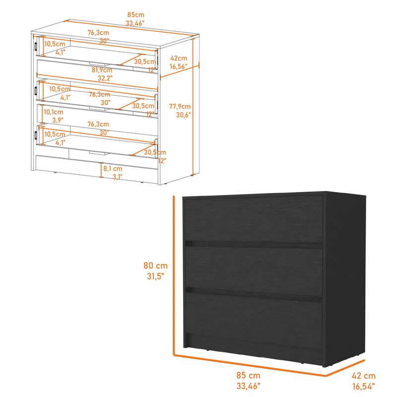 Avra 3 Drawer Dresser