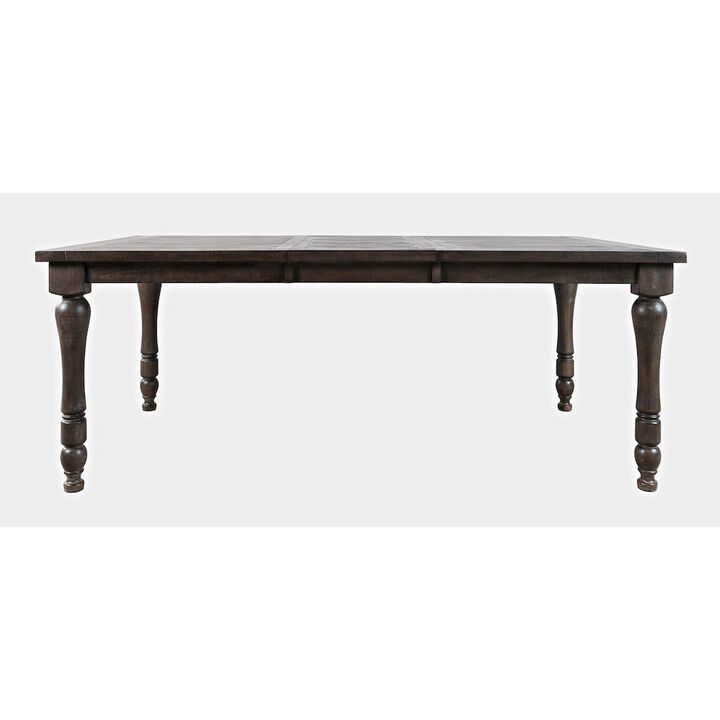 Jofran Madison County Rustic Reclaimed Solid Wood Farmhouse 78 Extension Dining Table