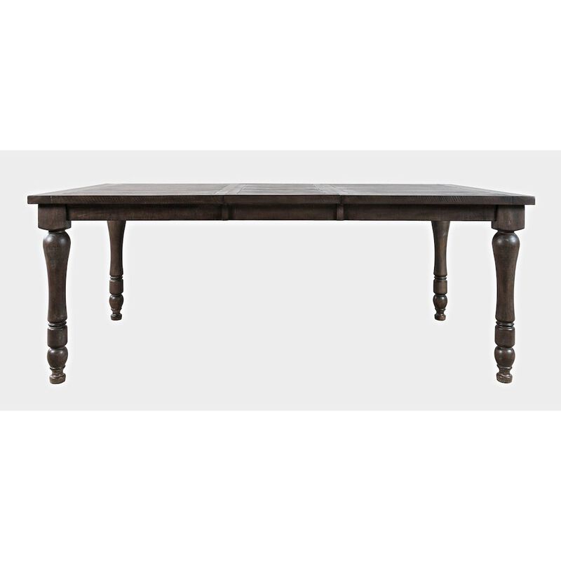Jofran Madison County Rustic Reclaimed Solid Wood Farmhouse 78 Extension Dining Table