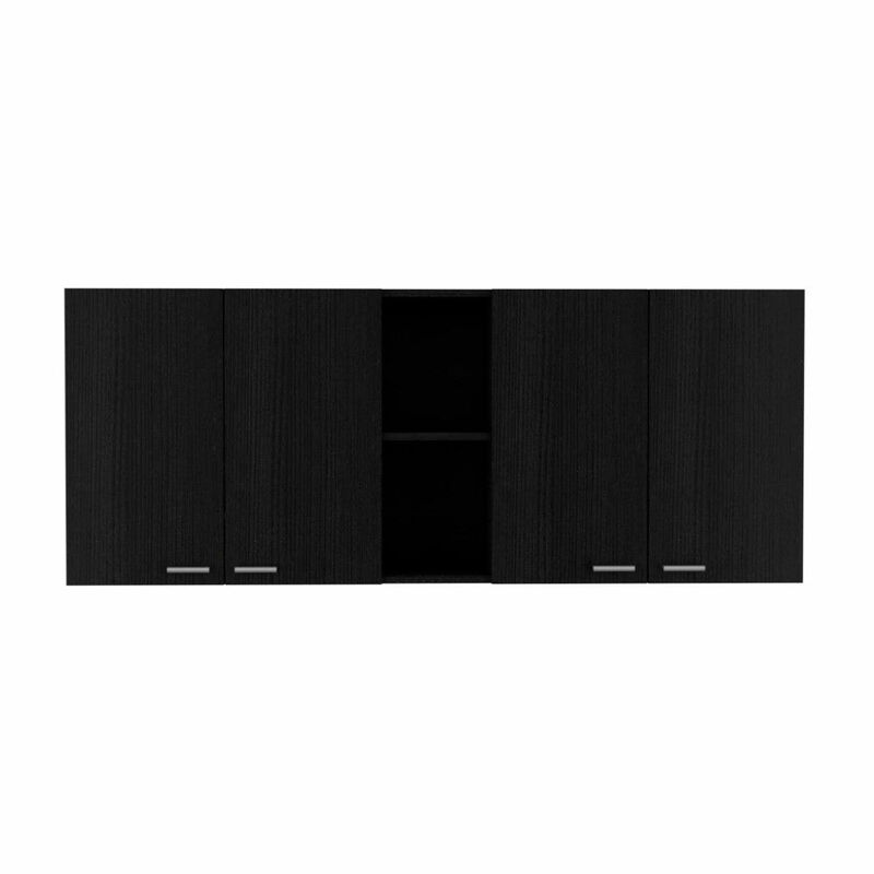 Wall Cabinet Ontario, Kitchen, Black