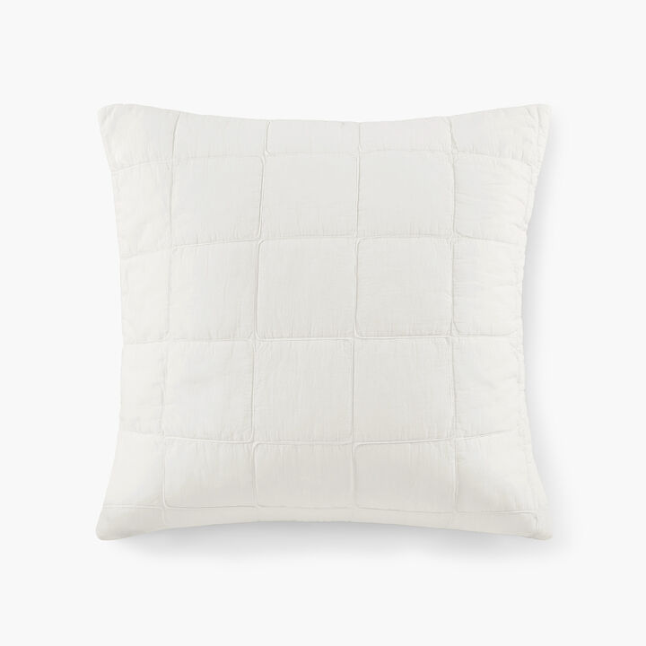 Gracie Mills Griffin Textured Grid European Pillow Sham