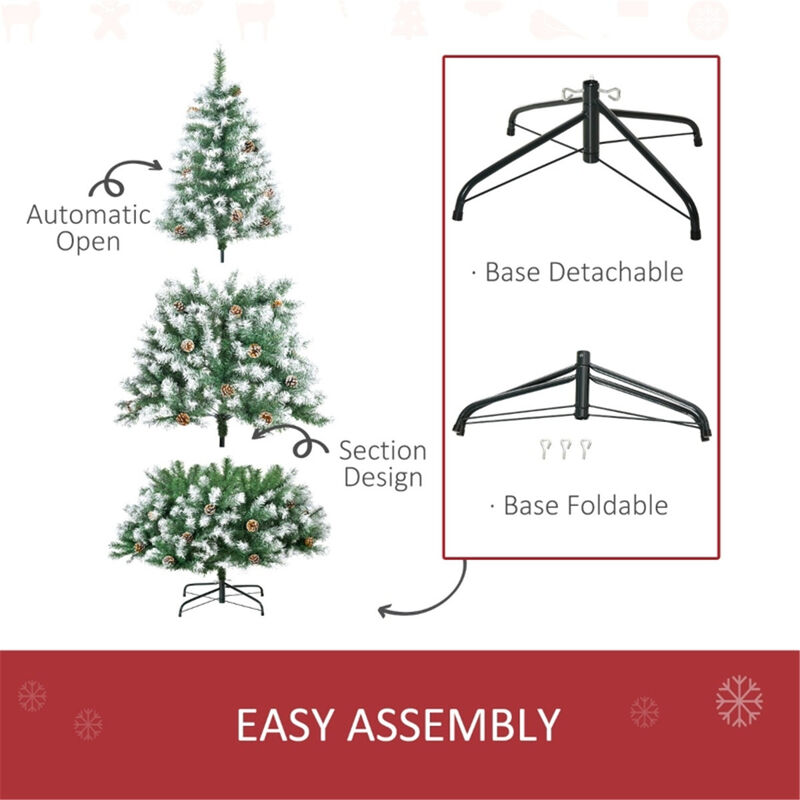 Pre-Lit Artificial Christmas Tree for Christmas Celebrations
