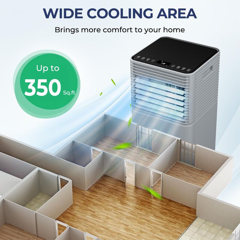 10000 BTU Portable Air Cooler with Fan and Dehumidifier Mode
