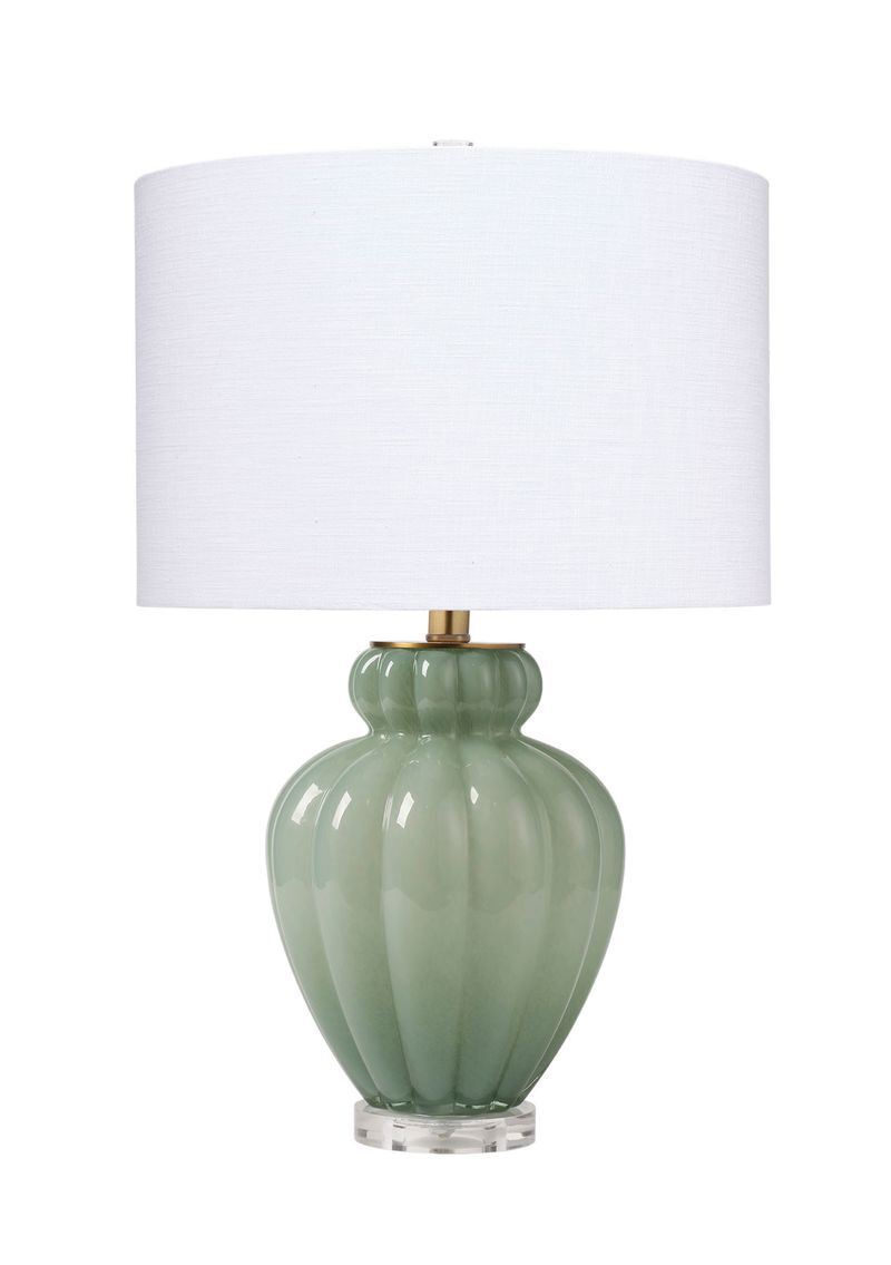 Agnes Glass Table Lamp-Green