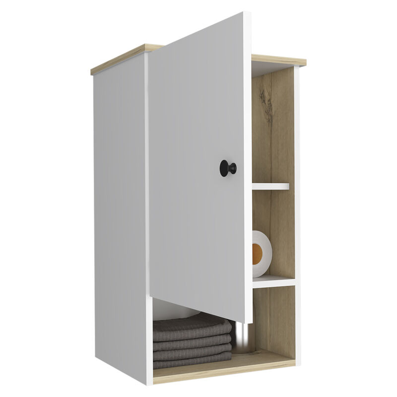 Medicine Cabinet Porto, Bathroom, Light Oak / White