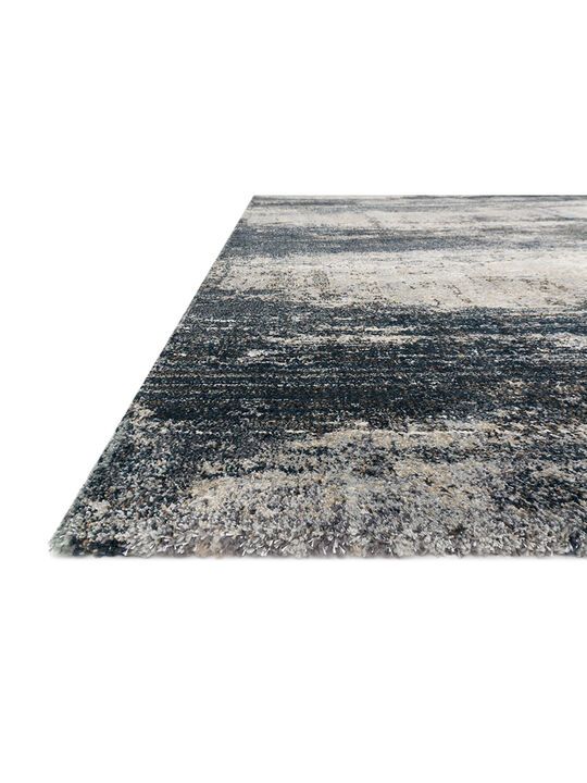 AUGS AGS07 Navy/Stone 18" x 18" Sample Rug