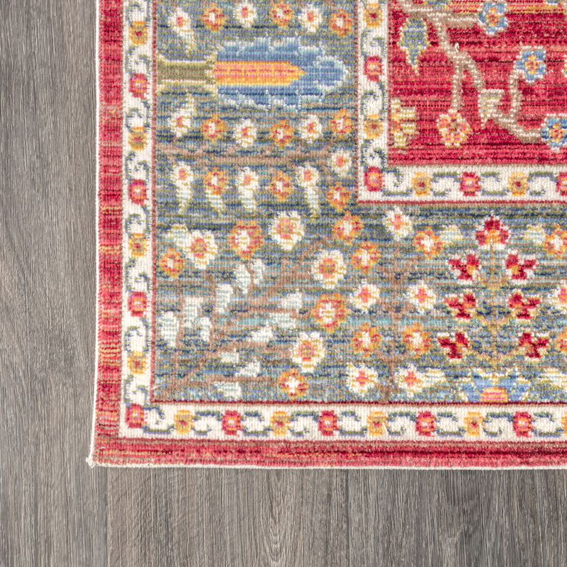 India Flower and Vine Area Rug