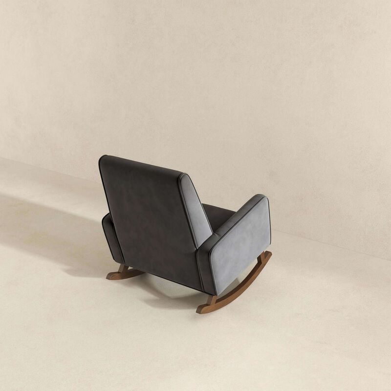 Merax Solid Wood Accent Rocking Chair