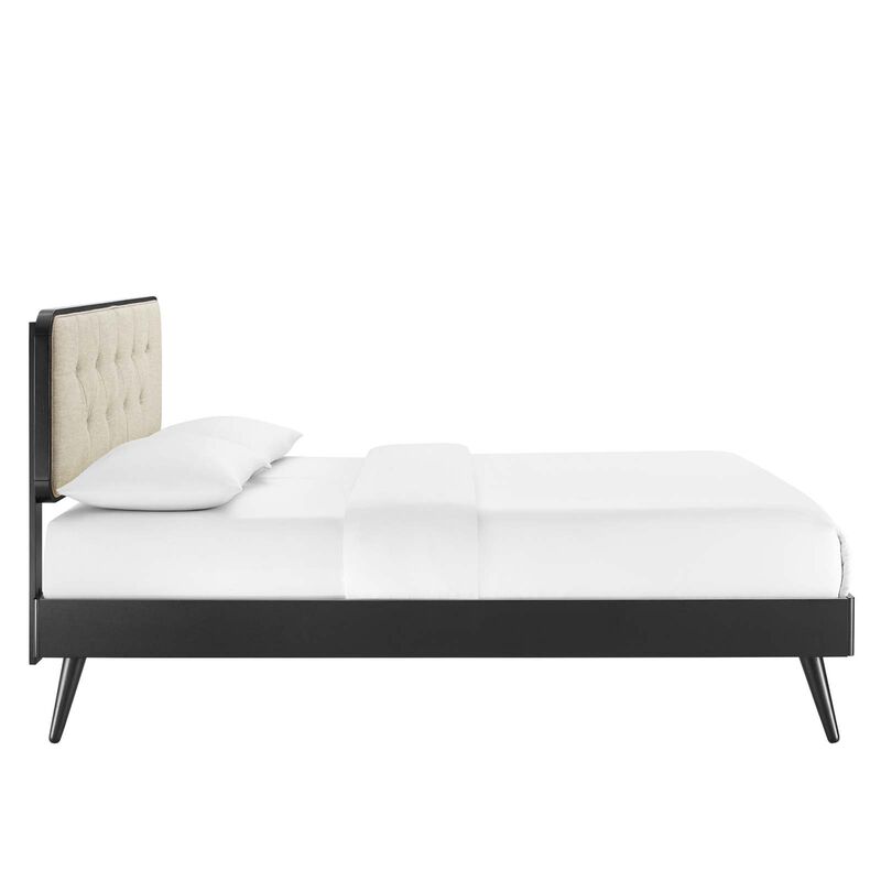 Modway - Bridgette Full Wood Platform Bed with Splayed Legs