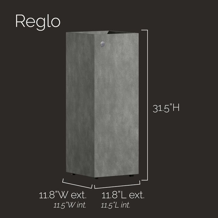COSAPOTS Reglo Rectangular Planter – White Stone (Bone) Finish – Fiberglass Indoor/Outdoor and Weather-Resistant Large Planter (35.4" L x 11.8" W x 15.7" H Exterior, 35" L x 11.5" W Interior)