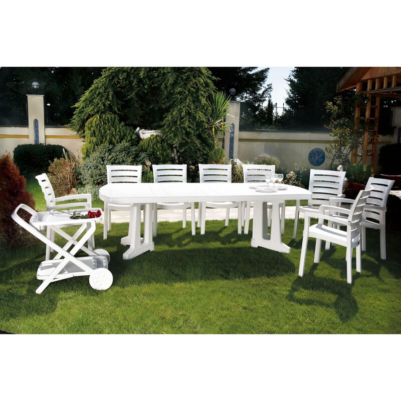 35.5" Brown Resin Solid Stackable Weather Resistant Dining Arm Chair