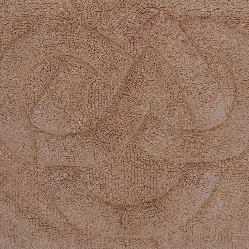 Knightsbridge Tuft Twisted 220 GSF Non Skid Back Bath Rug 24 x 40 - Stone