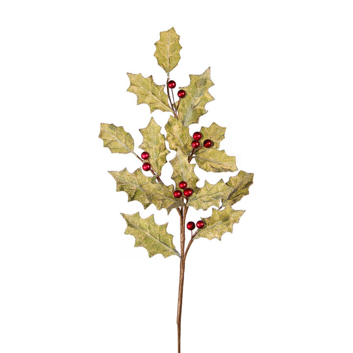 Festive Holly Spray Set - Set of 12 Vibrant Holiday Decorations