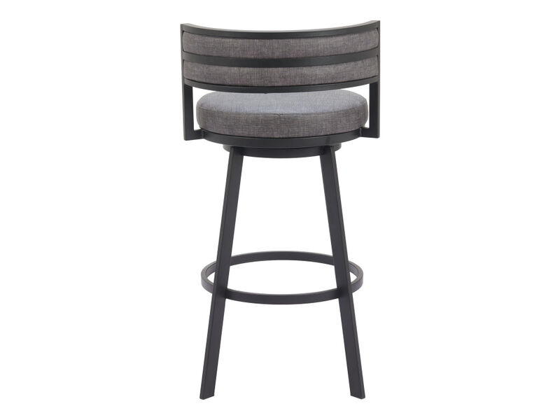 Gimsby Swivel Barstool Gray